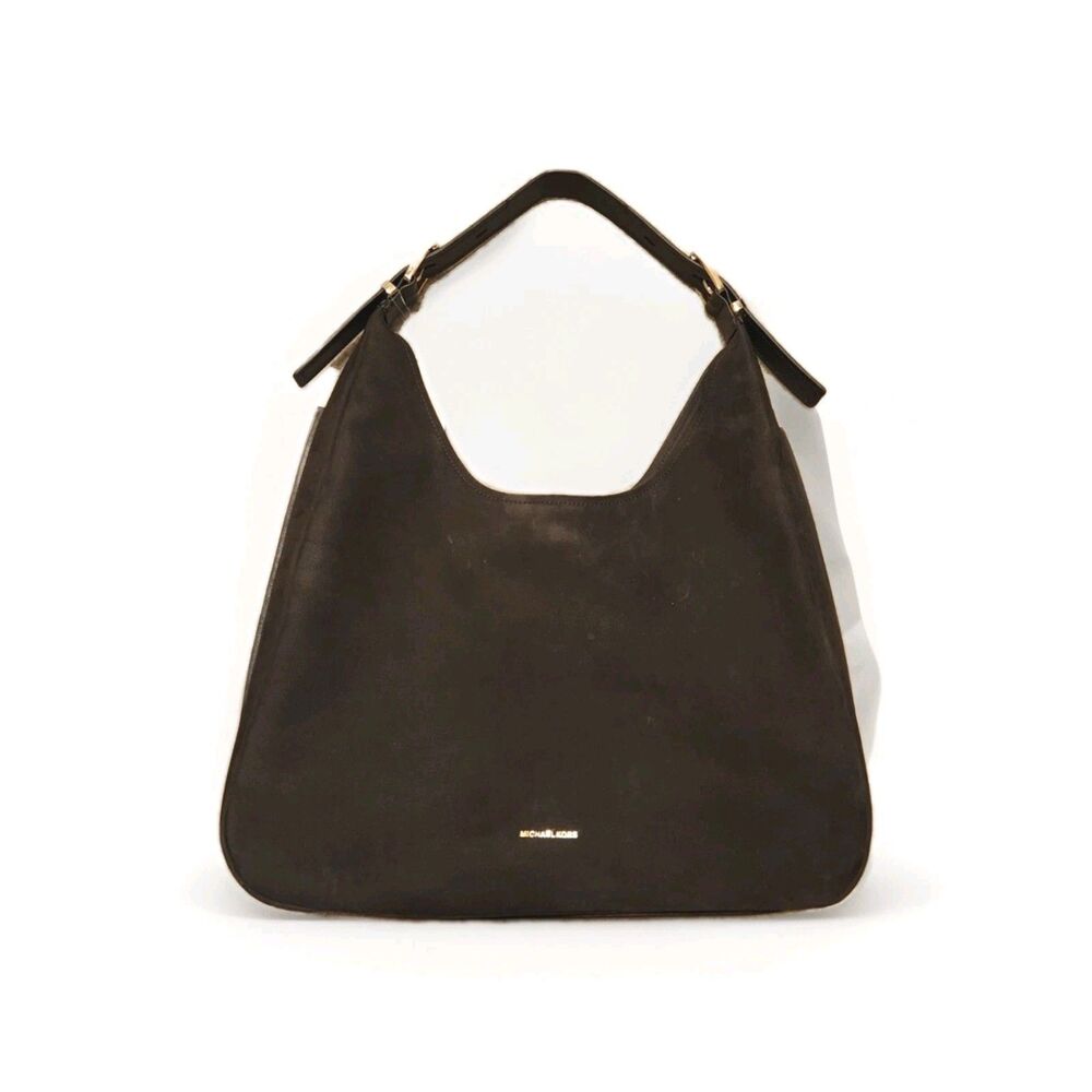 MICHAEL KORS Nolita Large Signature Logo Hobo Shoulder Bag